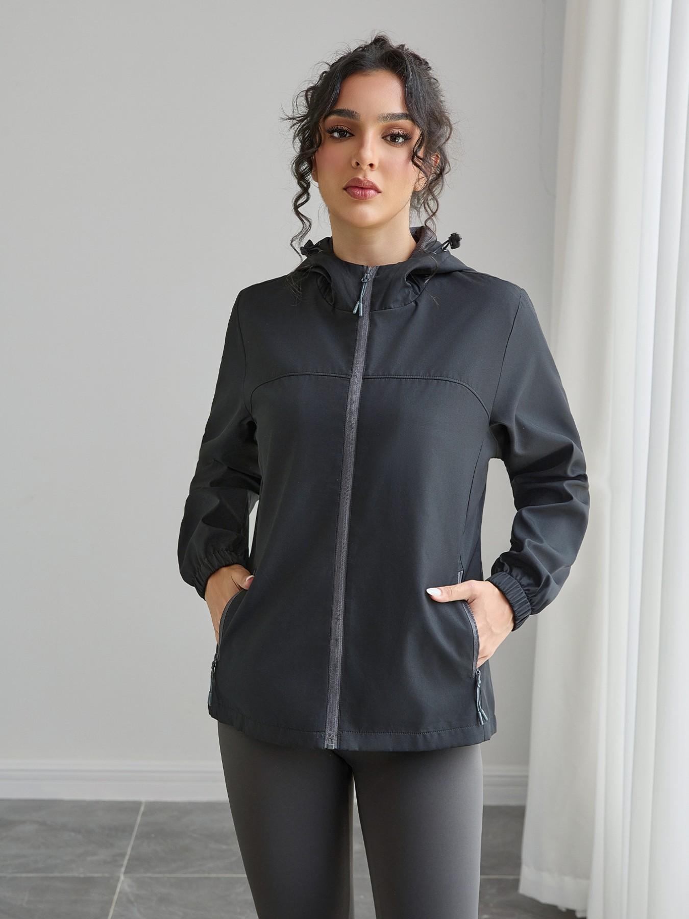 Thin Windproof Waterproof Jacket, Sports Jacket, Sporty Fashion Outerwear, Single Piece Thin Coat, Ideal for Outdoor Activities