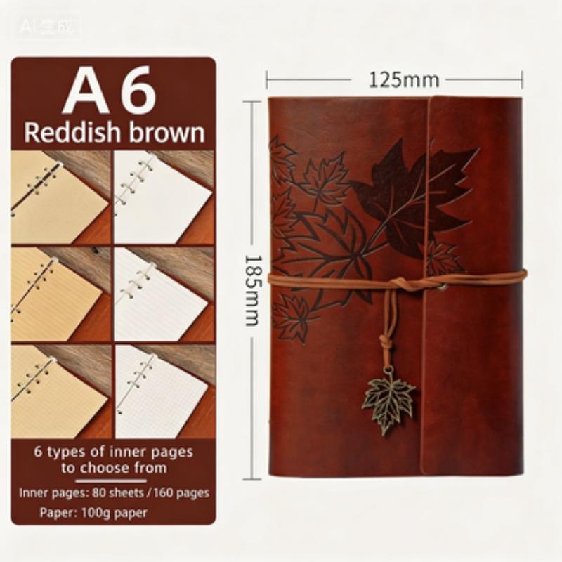 A6/a7 Business Loose-Leaf Notebook, Student Planner, Travel Companion, Portable Diary, Ideal for Notes and Organization