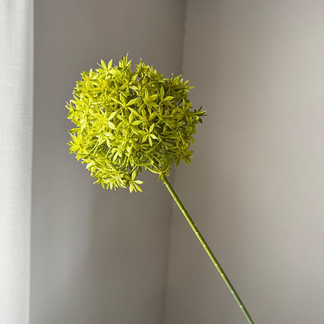 Hot Selling Single Onion Ball Artificial Flowers, High Quality Factory Direct Supply, Soft Decor for Living Room Wedding Decoration