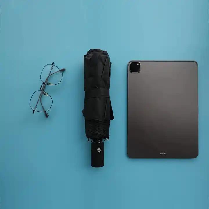 Lightweight Automatic Folding Umbrella, One-Touch Auto Open Close Umbrella, Waterproof Windproof Compact Umbrella for Daily Commute, Travel & Outdoor Use