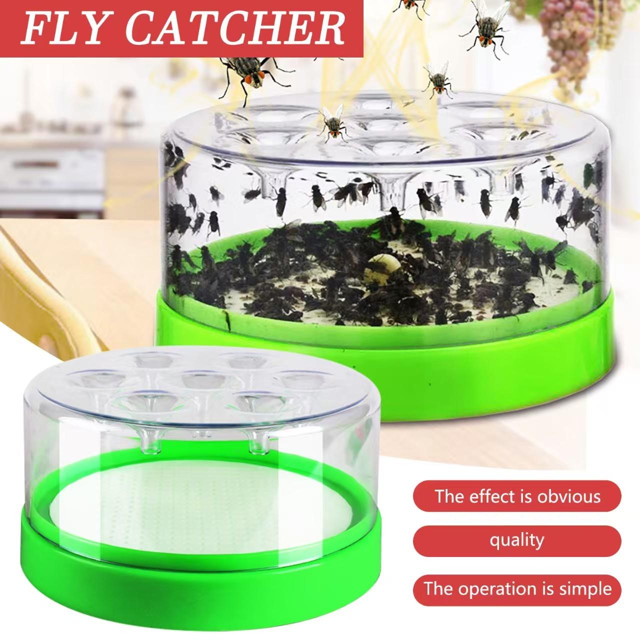 Silent Fly Trap for Home Kitchen, Effective Outdoor Pest Control Device, Easy-To-Use Fly Catcher for Restaurants & Homes, Insect Trap