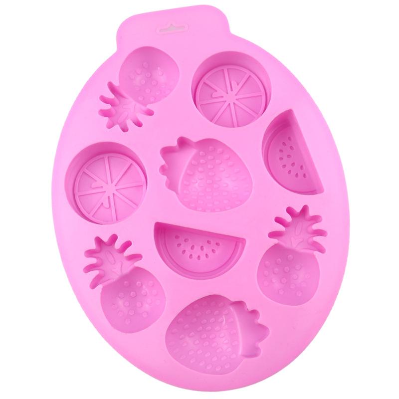 Fruit shaped baking silicone mold, multifunctional silicone mold, oven for freezing, soft and easy to demold, rinse with clean water, cake, chocolate, ice cubes, universal