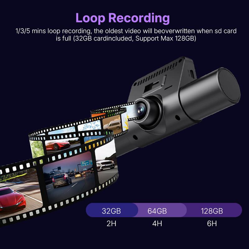 【Clearance Sale】4 Lens Car DVR | 1080P HD & Wide-Angle Night Vision | G-Sensor & Loop Recording — All-in-One Driving Recorder Set. dash dash cam front dashcam Camera shop camaras rear built-in Touch Dual MagSafe video hour park