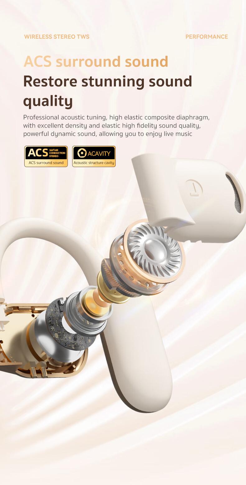 MINISO X38 Wireless On-ear Design Earphone for Summer, Noise Cancelling Headphone with Digital Display, Bluetooth-compatible Headphone for Running, Gym, Workout, Sports MINISO X38 Wireless On-ear Design Earphone for Summer, Noise Cancelling Headphone with Digital Display, Bluetooth-compatible Headphone for Running, Gym, Workout, Sports