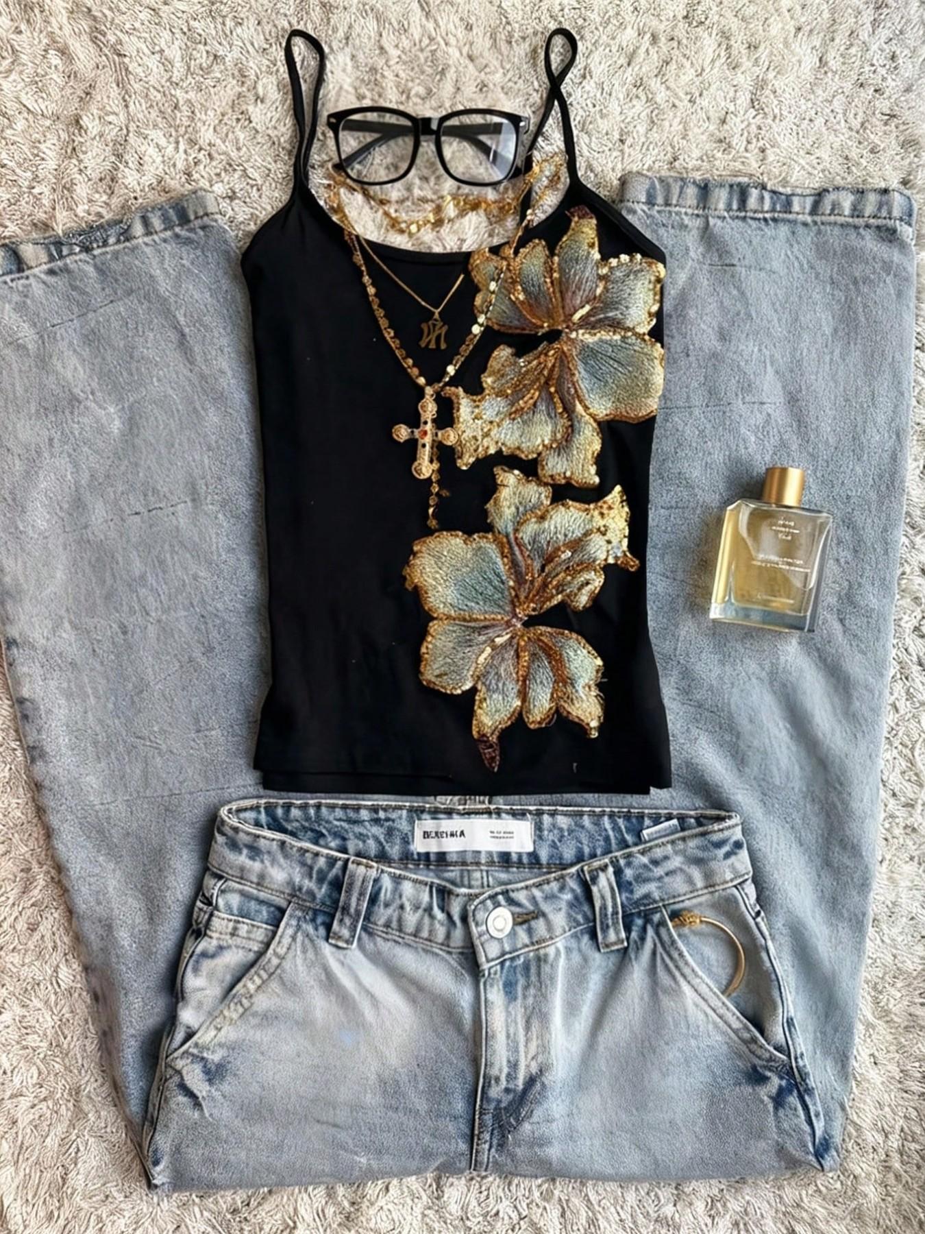 Women's Square Neck Patch Design Cropped Tank Top, Casual Fashion, Perfect for Dates, Parties, Travel, Stylish and Comfortable