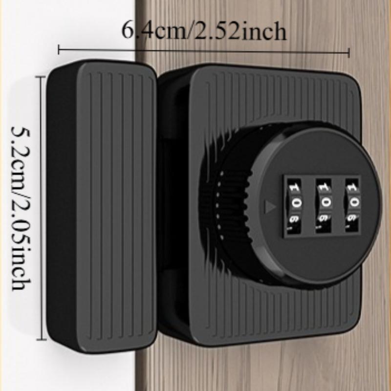 No-Drill Code Lock Bolt Latch Reversible Cabinet Drawer Storage Door Security Lock for Bedroom