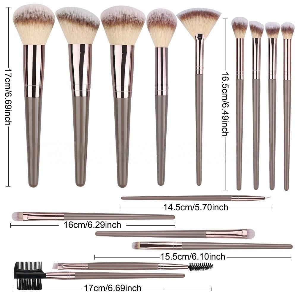 Professional Makeup Brush Set: 12/17/20/22/31pcs Optional, Including Foundation Blending Brush, Soft Bionic Hair Powder & Concealer Brushes (For Face), Eyeshadow Brush, Eyeliner Brush, Powder Puff | Top Picks