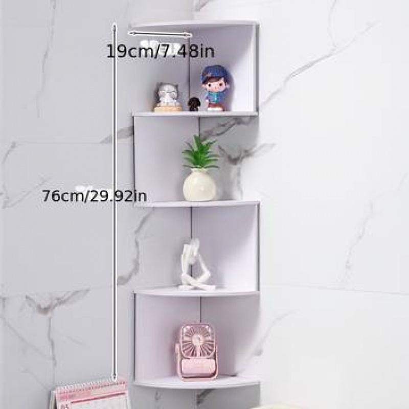 Wall corner shelf, creative home wall triangular storage rack, Living Room Decor, foreign trade cross-border wall mounted semi-circular partition bookshelf