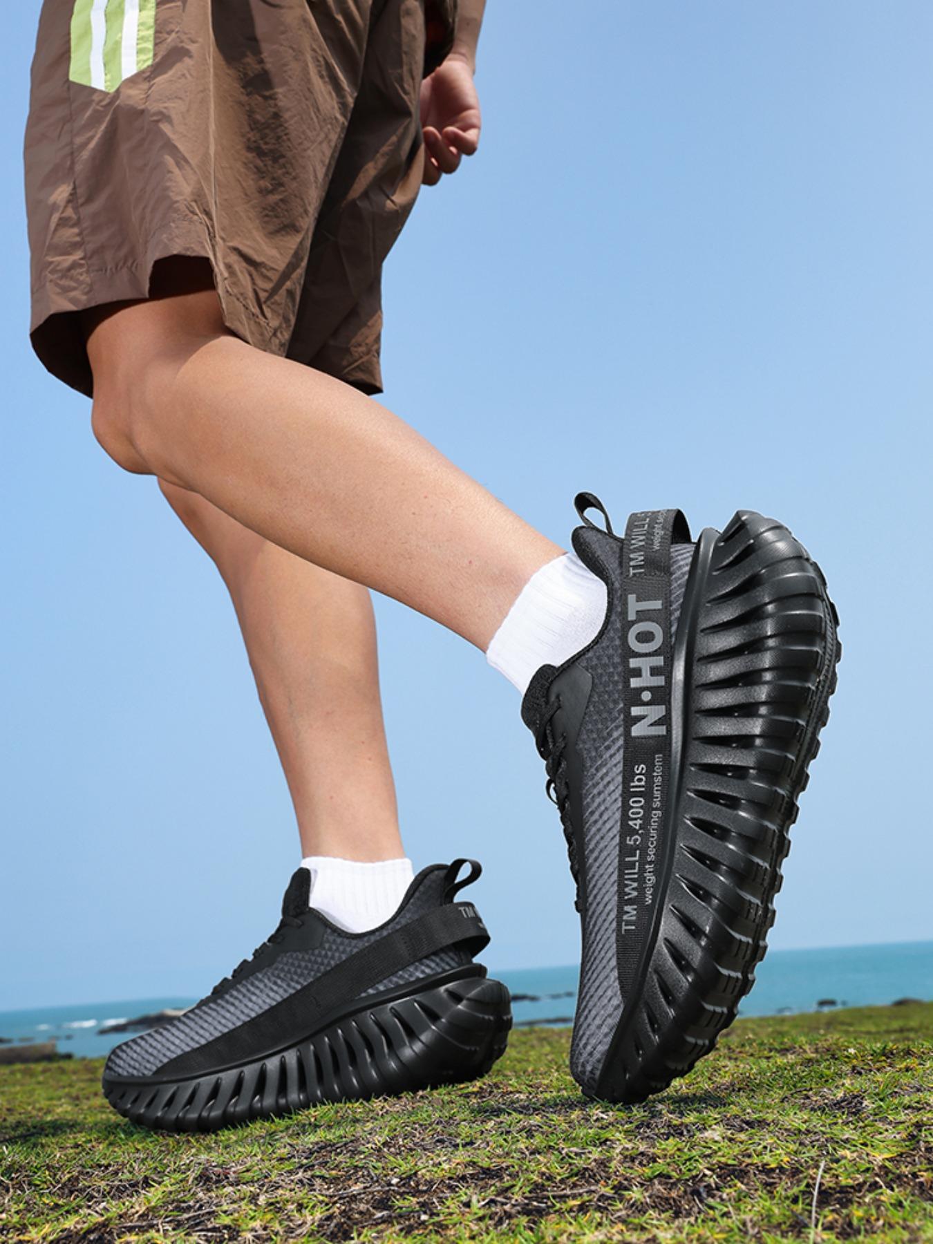 Unisex Trendy Lightweight Shock-Absorbing Outdoor Running Athletic Shoes, Fashion Sports Style, Comfortable Cushioning, Non-Slip Breathable Design