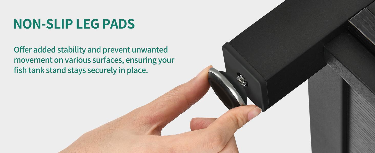 DWVO Heavy Duty Metal Aquarium Stand with Power Outlets, Cabinet for Fish Tank Accessories Storage - Suitable for 55-75 Gallon Fish Tank Stand, Turtle Tank, 860LBS Capacity, Black & White