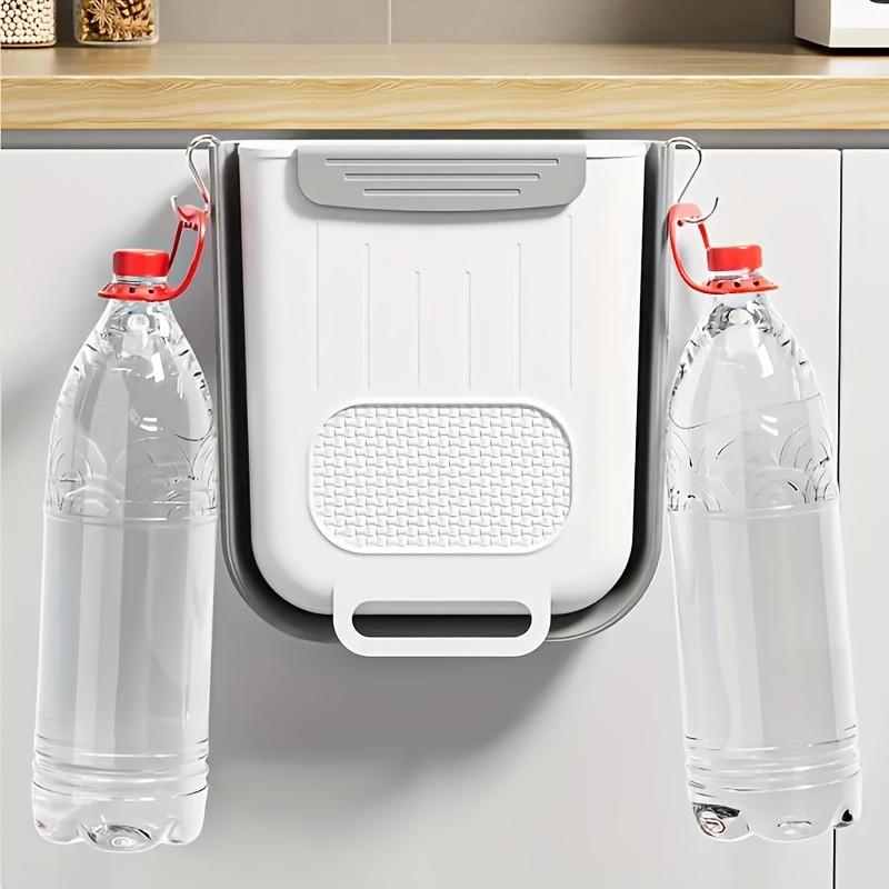 Wall-Mounted Foldable Kitchen Trash Can, Space-Saving Waste Bin, Easy-Clean Garbage Disposal, Perfect for Small Kitchens