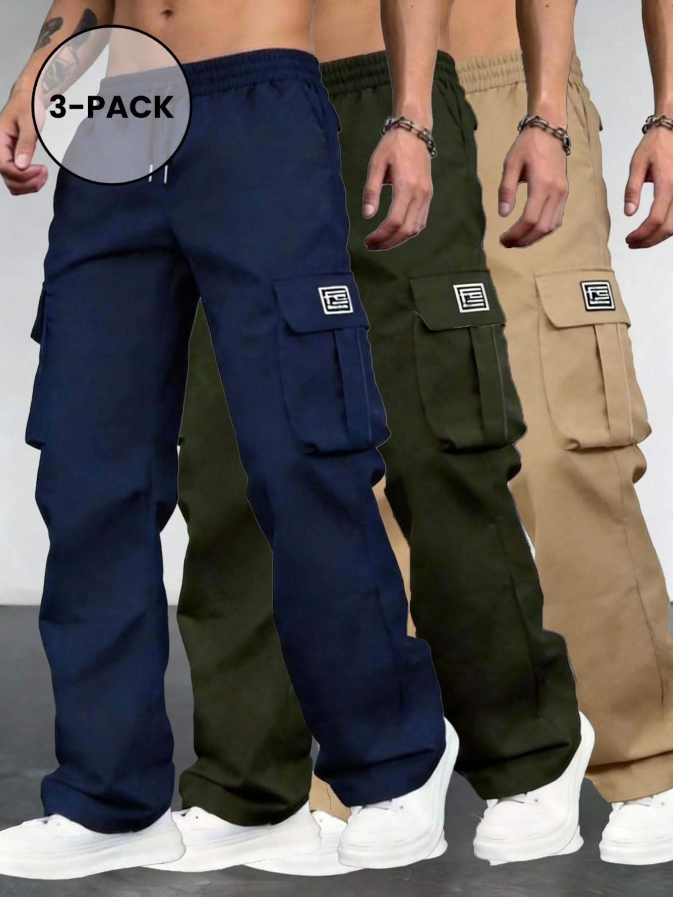 Men's Casual Summer Lightweight Athletic Fitted Cut Work Pants, Fashion Multi-Pocket Outdoor Sports Long Pants, Comfortable and Stylish Casual Trousers Men's Clothing