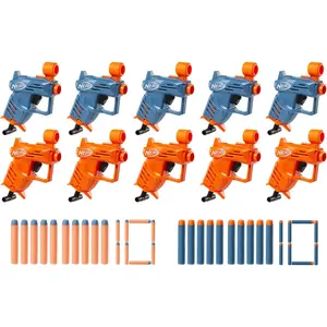 NERF Elite Ace SD-1 Party Pack, 10 Blasters, 20 Darts, Easter Gift for Kids, 8 Year Old Boys & Girls & Up (Amazon Exclusive)