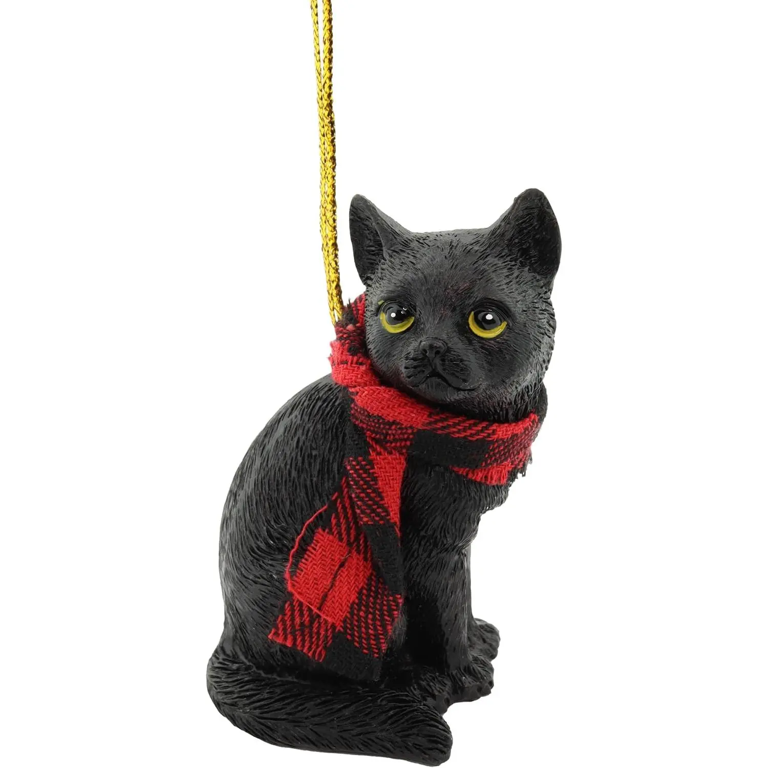 Black  Christmas Tree Ornament 3 Inches