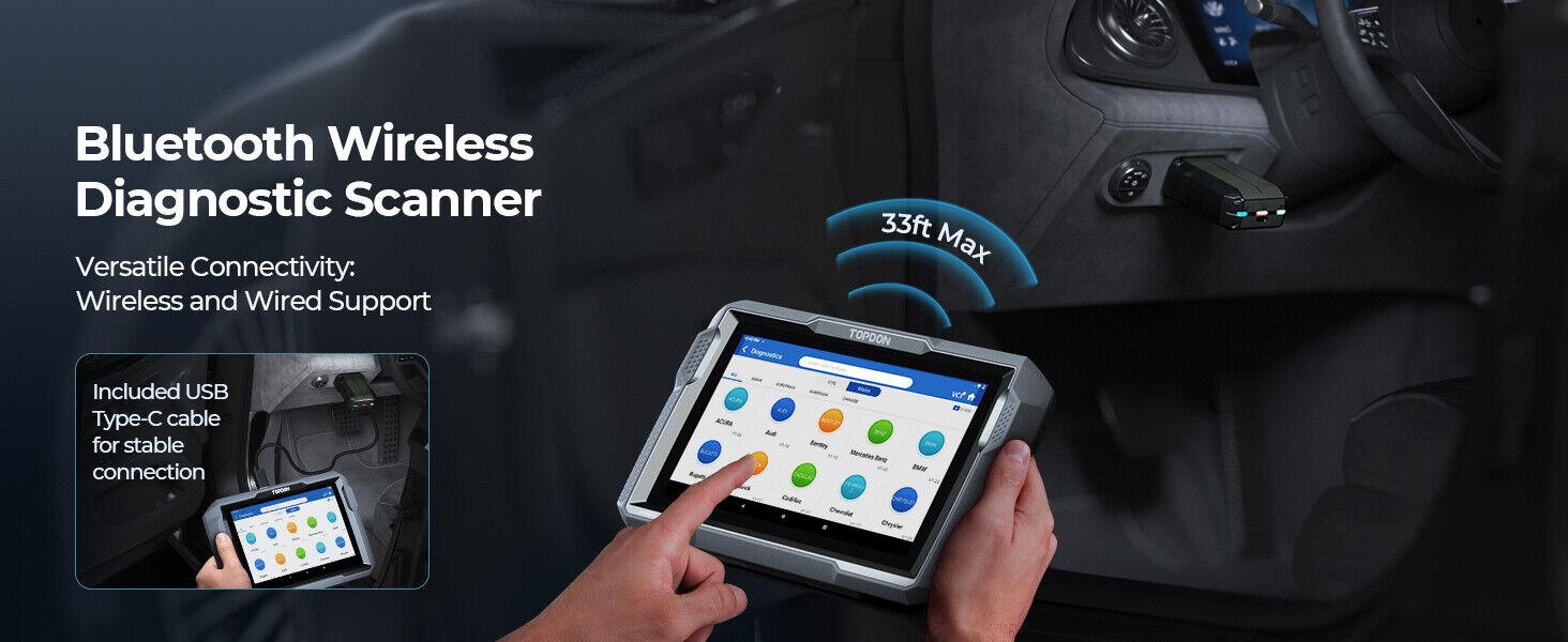 TOPDON ArtiDiag900 Lite Automotive Diagnostic Scan Tool for Full System, Wireless OBD2 Scanner for Car with Active Test, FCA AutoAuth AutoVIN, 2 Years Free Update TOPDON ArtiDiag900 Lite Automotive Diagnostic Scan Tool for Full System, Wireless OBD2 Scanner for Car with Active Test, FCA AutoAuth AutoVIN, 2 Years Free Update