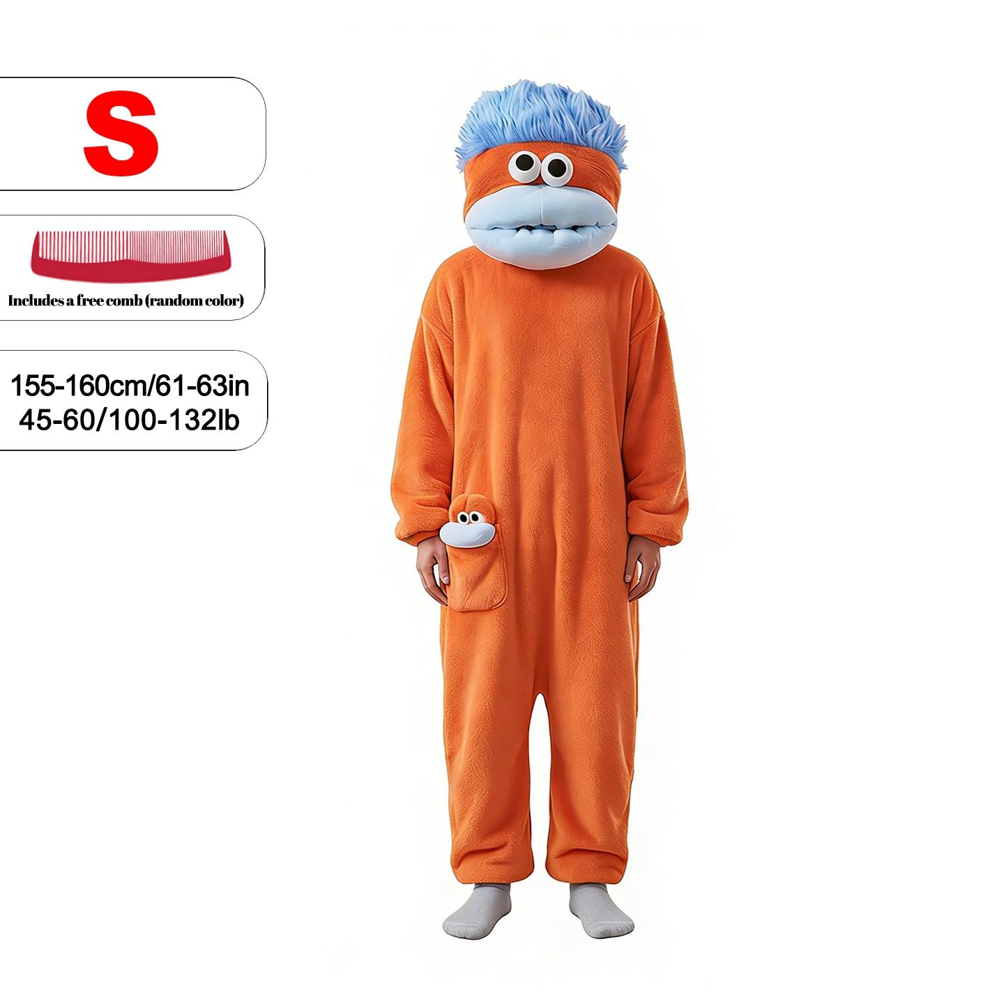 Adult Funny Animal Onesie Blanket Set, Super Soft Plush Hooded Home Blanket with Pockets, Includes Robe and Comb, Perfect for Movie Night and Relaxation #GLOBAL PICKS