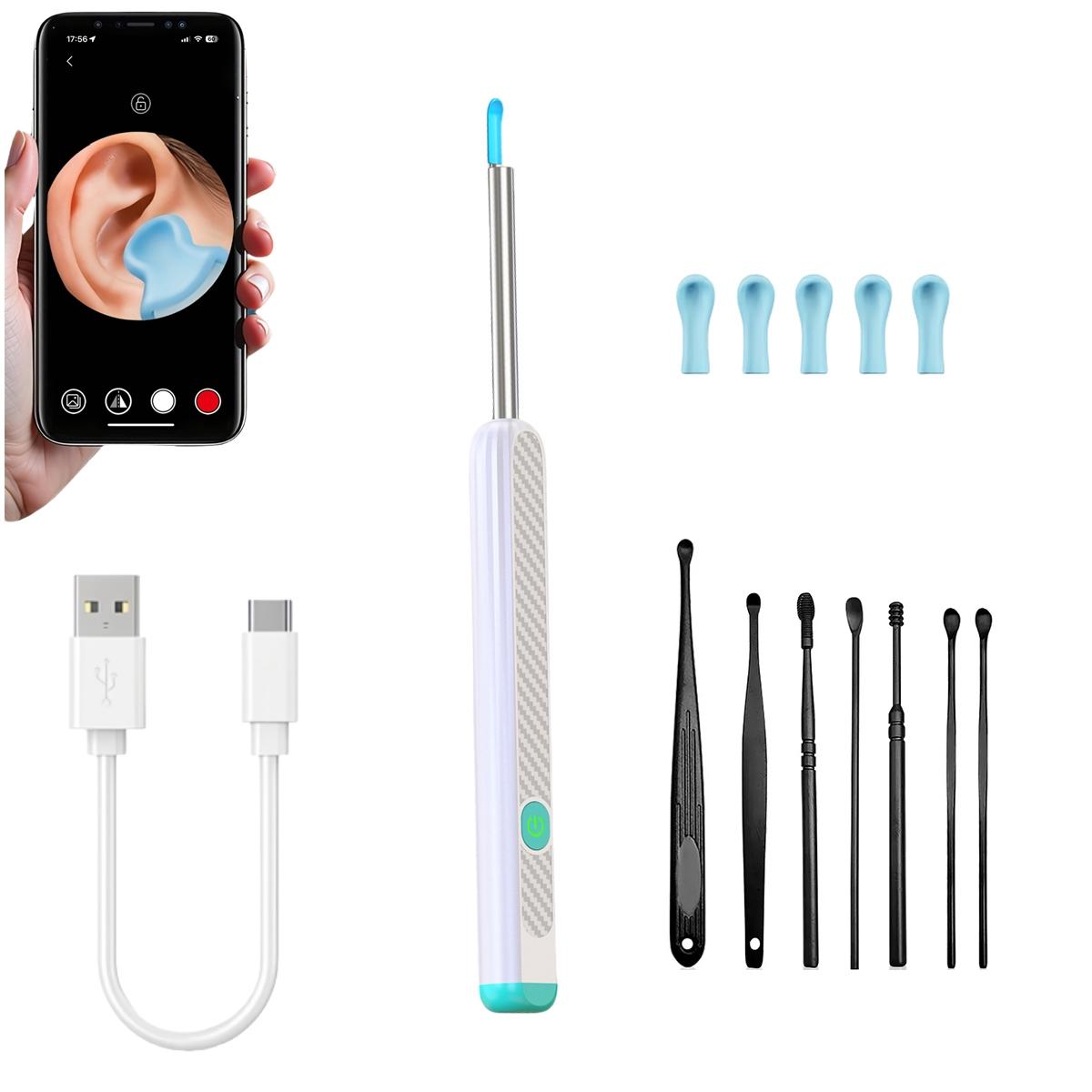 Electric Ear Wax Removal Tool with Camera & Light, Ear Wax Cleaner Kit with Digital Display, Ear Cleaning Kit, Ear Wax Removal Tool, Visual Earwax Cleaner