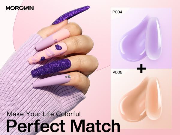 MOROVAN Acrylic Nail Blossom Kit with Everything: Blossom Series Nail Kit Set Professional Acrylic with Everything Nail Charms for Beginners Acrylic Nail Set Full Acrylic Nail Supplies