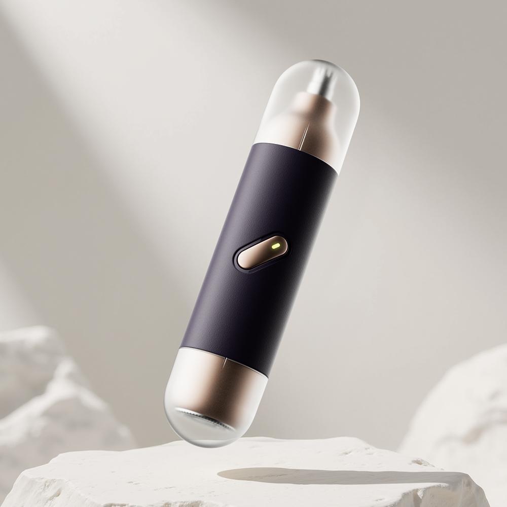 Portable Electric Nose Hair Trimmer, Compact Design, Gentle Blade, Quick Cleanup, Low Noise, Waterproof, Ideal for Men, Travel-Friendly