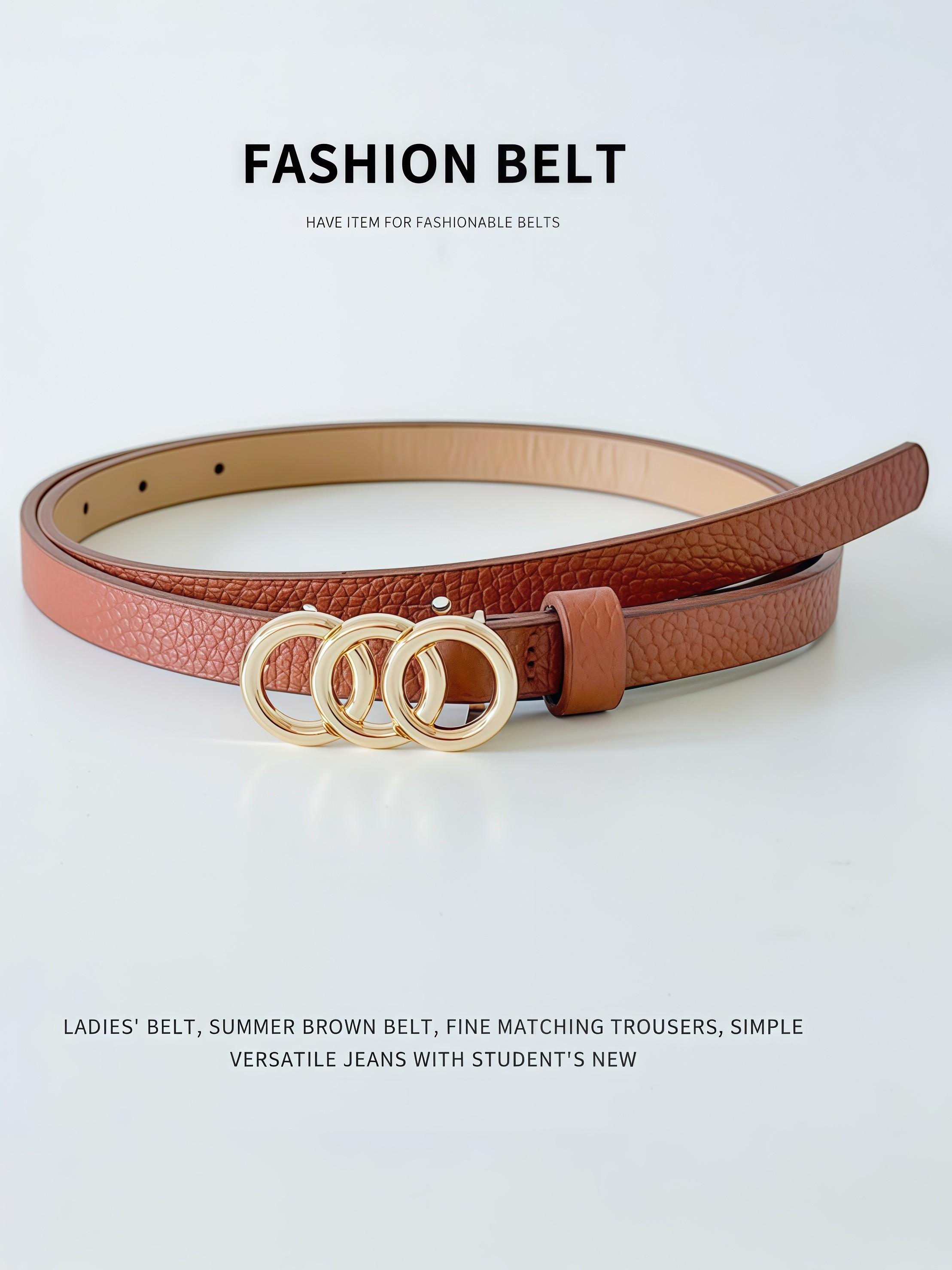 Women's Elegant Belted Waist Fashionable Versatile Dress and Jeans, Perfect for Daily Use and Office Style, Stylish and Comfortable