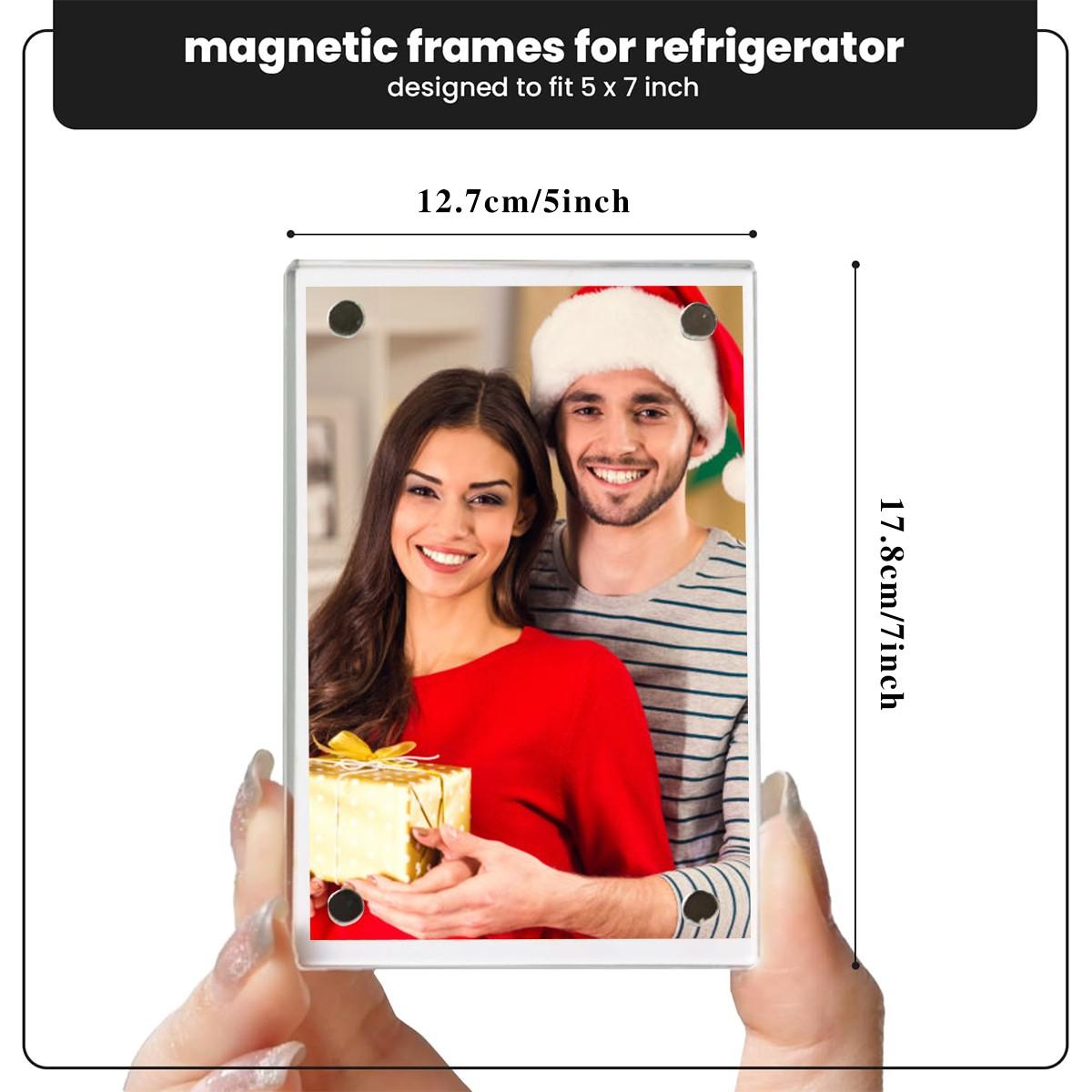 High Transparency Rectangular Acrylic Photo Frame, Family Portrait Frame, Home Decor, Non-Toxic, Ca Prop 65 Compliant