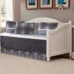 Home 5 Piece Daybed Charcoal White Light Grey Stripe Pattern Unisex Bedspread