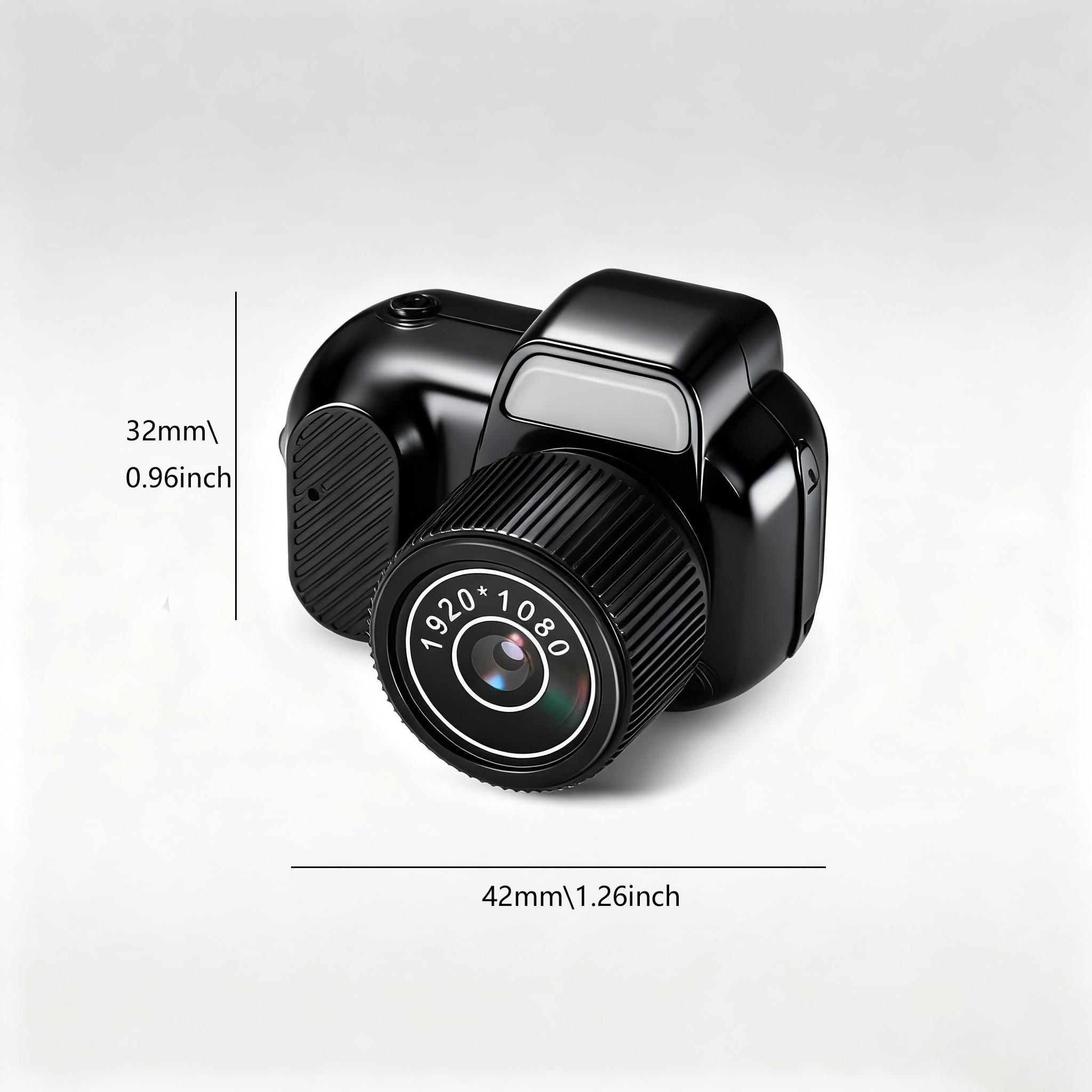 HD 1080P Mini Camera Y3000 Retro Keychain Camera, 0.96 Inch HD Screen, Long Battery Life, Includes 8GB TF Memory Card