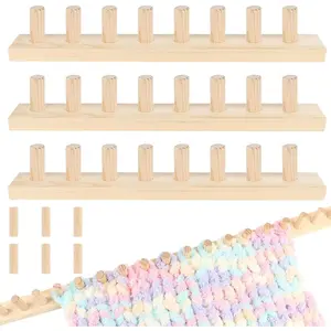 48 Inch Wooden Chunky Blanket Loom, Chunky Loom for Blanket DIY Frame for Bulky Yarn Projects, Reusable Crafting Tool for Beginners (48inch)