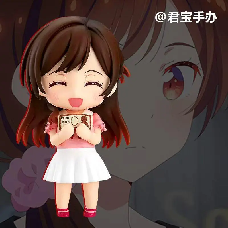 10CM Rent-A-Girlfriend Chizuru Mizuhara Cute Nendoroid Doll Model Kit Articulated Action Figures Desktop Ornament Decor Toy Gift
