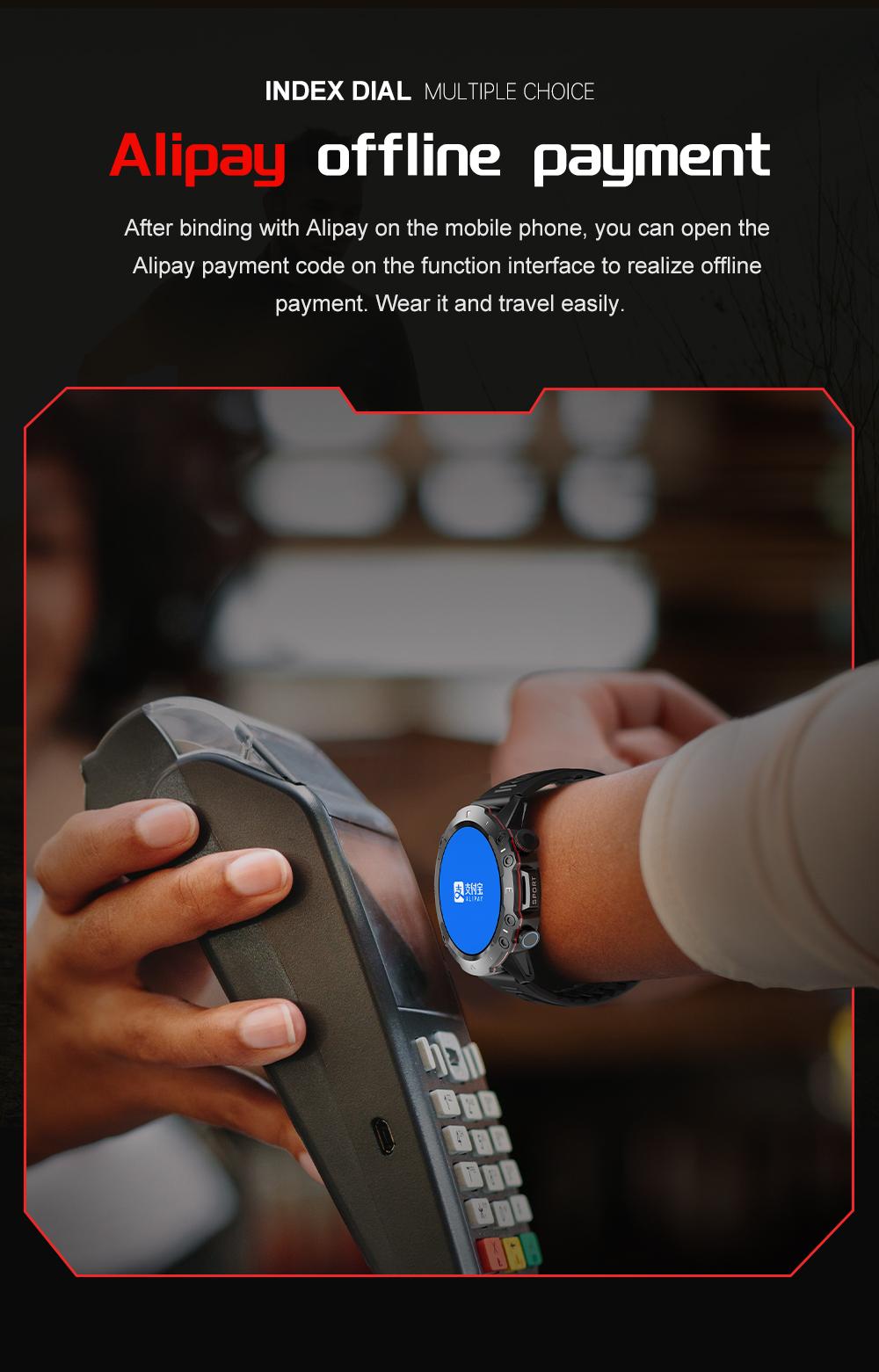 ZW48 Tactical Bluetooth Calling Smart Watch 1.46 Inch HD Round Display LED Flashlight for Outdoor Fitness Daily Wear