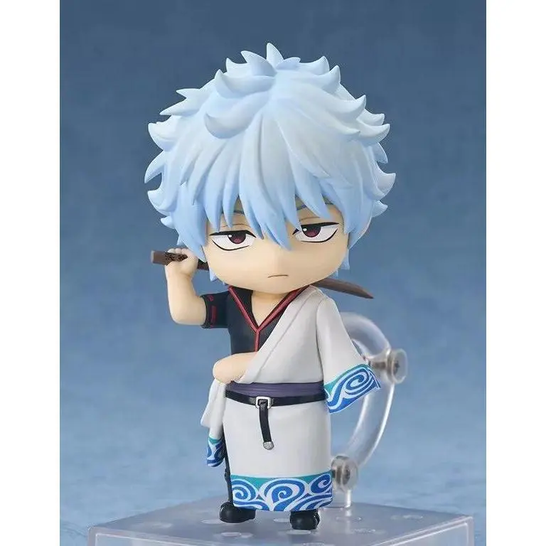 Nendoroid 2420 Gintama Sakata Gintoki Interchangeable Face Articulated Anime Figure Collectible Model For Collectors