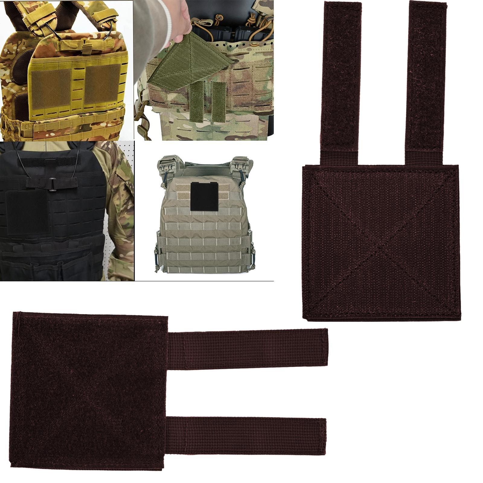 2 PCSinchMolle Tactical Bag Patch Panel Accessory, Hook and Loop Patch Display Board, Molle Compatible Panel for Badges, Insignia, and Tactical Patches, 4"x4"inch/10x10cm