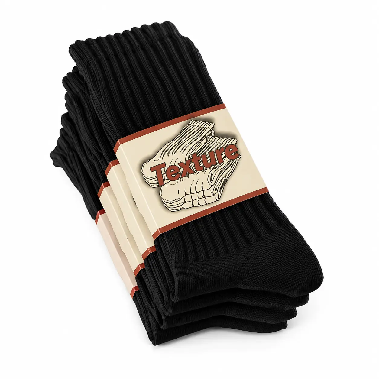 4 Pairs - Black