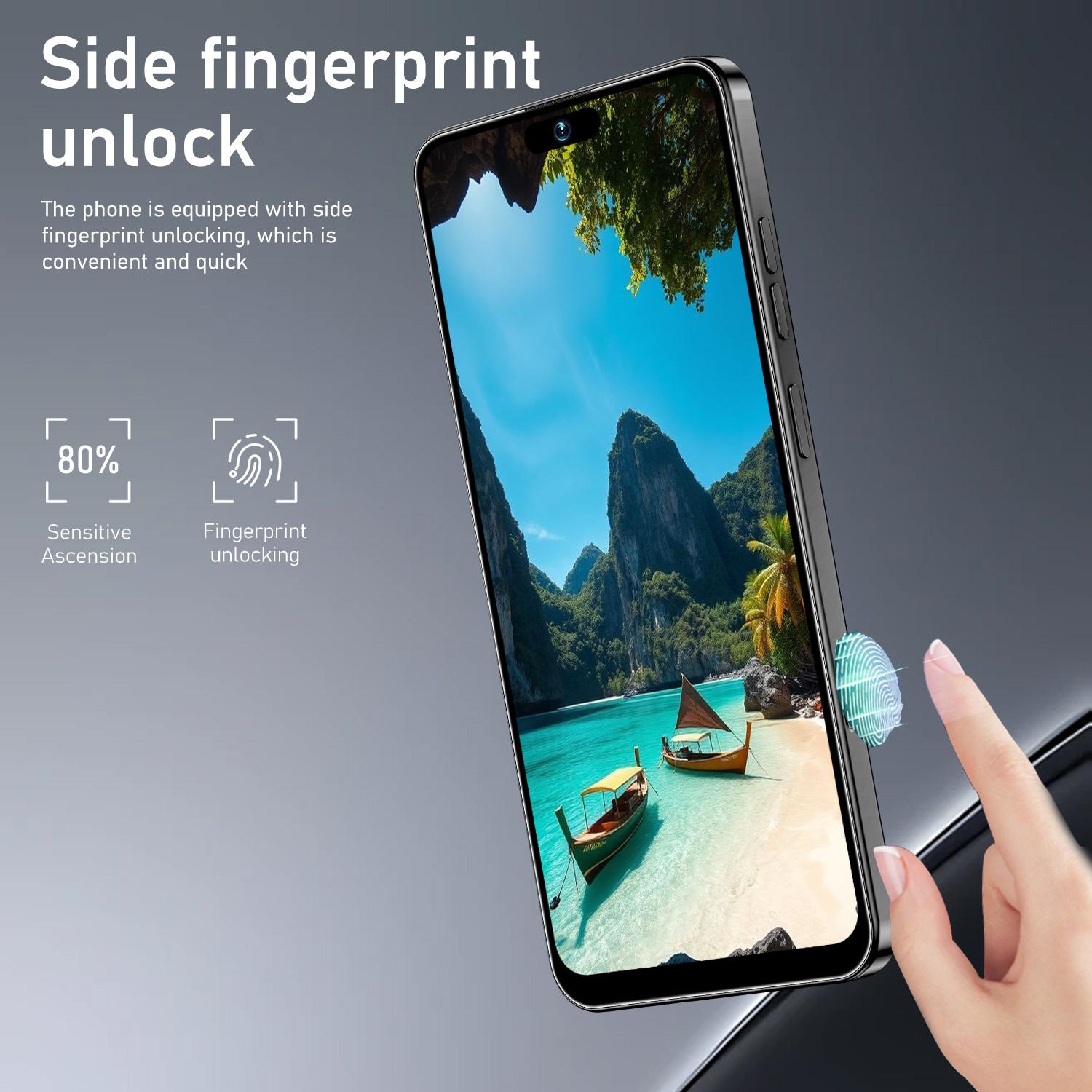 Astarry 17 Pro Max Large Screen Smartphone Cellphone, 6gb+64GB RAM, 6.93-Inch Full Screen, 5000mah Battery, 16+20mp Camera, Face & Fingerprint Unlock
