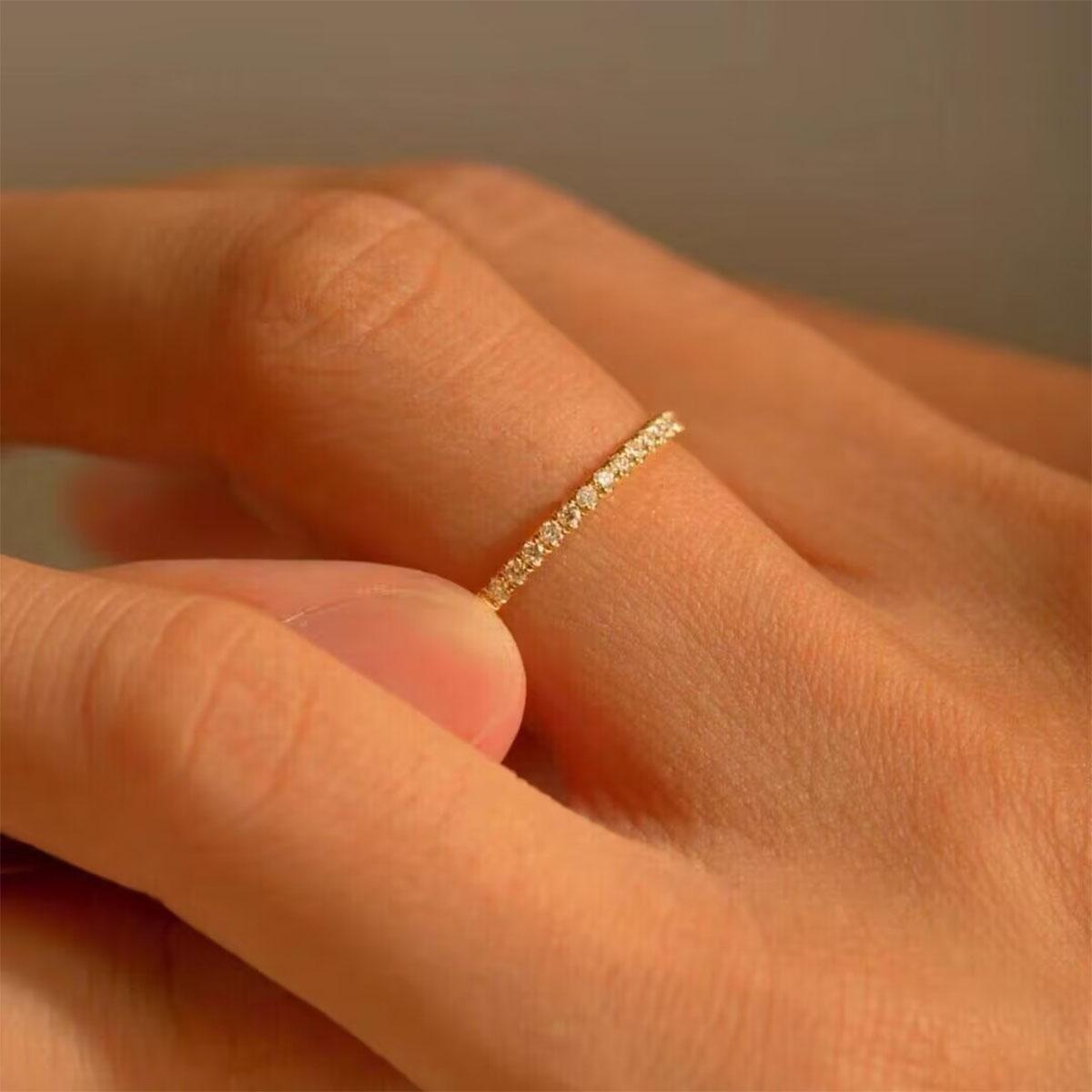 [245 Colorful Blue] 1/2CT Synthetic Moissanite Square Ring + Eternity-band Set Square Halo Design 925 Sterling Silver Promise Ring Engagement Wedding Gift