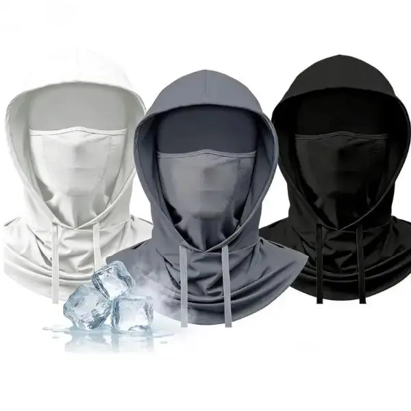 Cooling Breathable Balaclava Face Mask with Ear Loops Sun UV Protection Hood for Men Women Outdoor Sports Fishing Cycling Skiing Hiking Full Head Cover