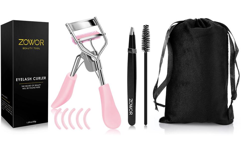 Eyelash Curler with Comb Fit All Eye Shape Curved Eyelash Curlers,Natural and Long Lasting Lash Curler for Women Make Up Gift(Pink) Eyelash Curler with Comb Fit All Eye Shape Curved Eyelash Curlers,Natural and Long Lasting Lash Curler for Women Make Up Gift(Pink)