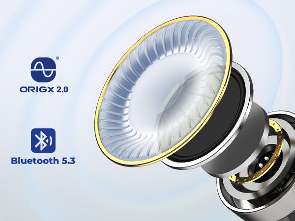 TOZO T10 (Ergonomic Edition) Wireless Earbuds Bluetooth 5.3 Headphones, App Customize EQ, Ergonomic Design, 55H Playtime, Wireless Charging Case, IPX8 Waterproof Sound in-Ear Headset, 2024 New Version FathersDayGift