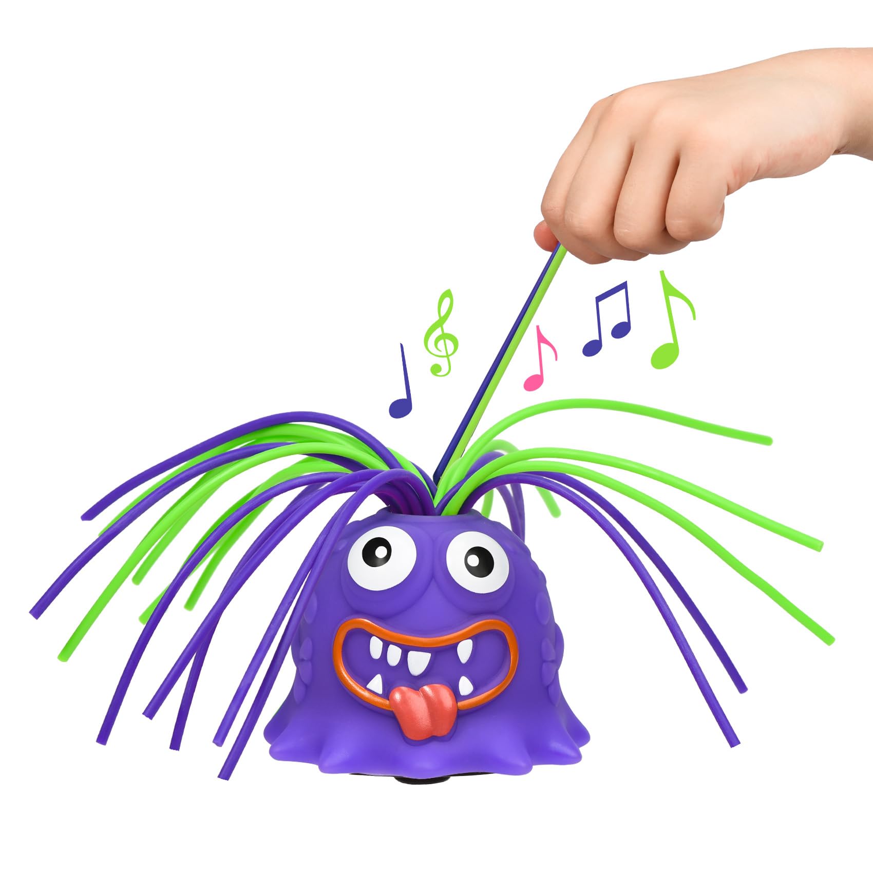 Random Color Screaming Toy, Novelty Funny Hair Pulling Will be Screaming Squeeze Toy for Kids