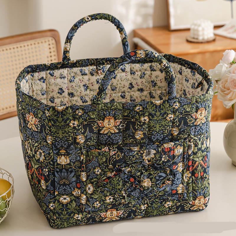 Versatile Car Storage Basket – Durable & Space-Saving Organizer for Car, Home, and On-the-Go | Perfect Valentine's Day Gifts & Basket | Use as Picnic Bag, Mom Bag, Toybox, or for Clothes & Books | Collapsible Handle Reusable Grocery Shopping Bags