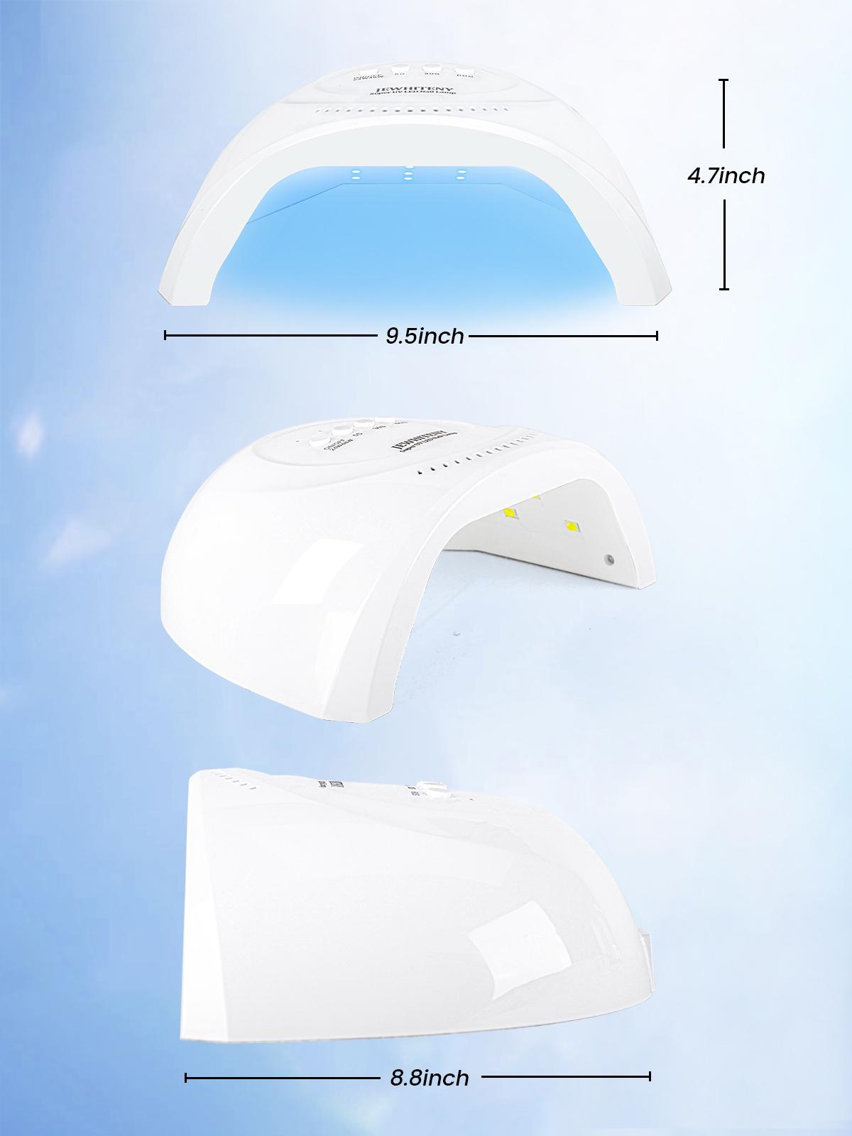 Jewhiteny UV LED Nail Lamp for Gel Nail Polish - Home Manicure Making Tools with Auto Sensor & 4 Timers, Ideal for Salons and Cutics