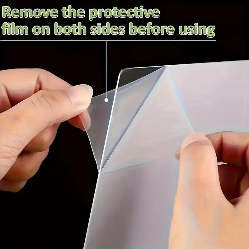 Magnetic Acrylic Calendar For Fridge, 1 Count Clear Dry Erase Message Board With 5 Marker Pen, Refrigerator Note Board For Home Office Daily Planner