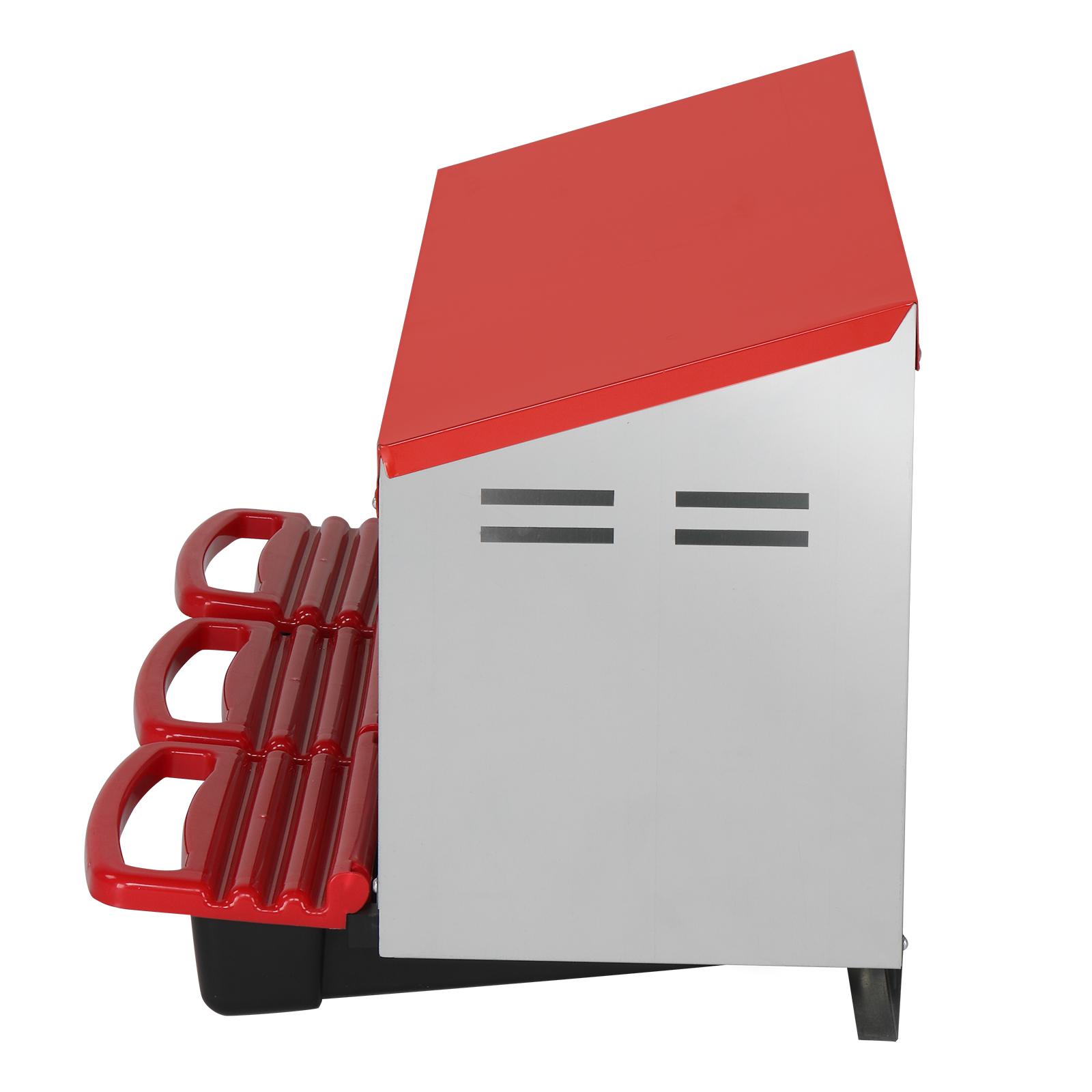 Chicken Nesting Box, 3 Compartments Metal Chicken Laying Boxes with Roll Out Egg Collection, Wooden Fake Eggs, Install Accessories and Gloves for Hens/Goose/Duck/Rabbit, Green