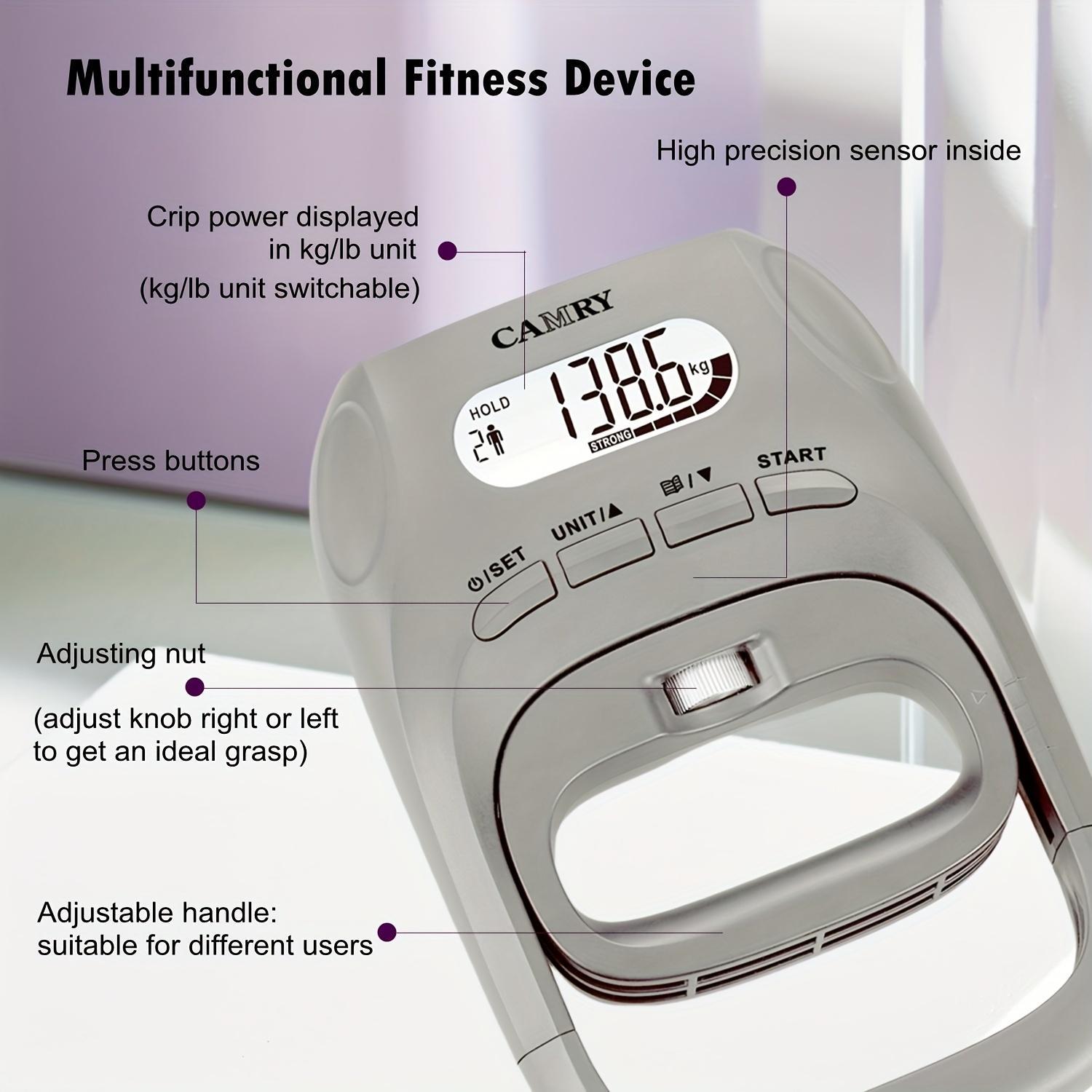 1pc Camry Digital Hand Dynamometer for Measuring Grip Strength, an Electronic Handheld Device with a Backlit LCD, Suitable for Sports, Educational Institutions, And Home Use, with a Capacity of 400Lbs/180Kg, No Batteries Required.