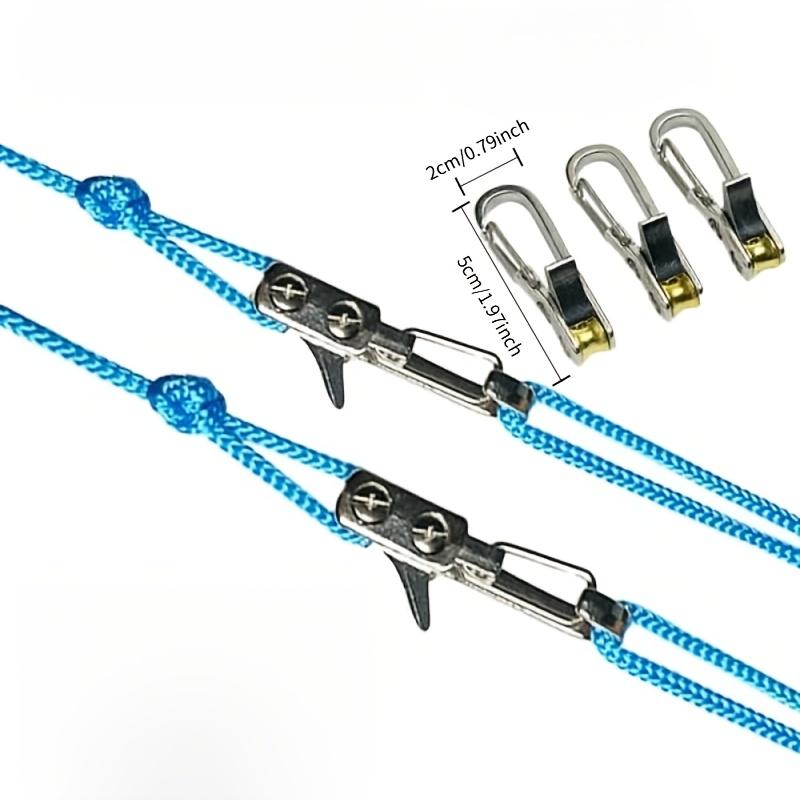 8-Piece Rope Set with Wheel Tightener and Locking Buckle, Carabiners, Ideal for Camping, Sailing, and Outdoor Activities, Secure Binding Solution