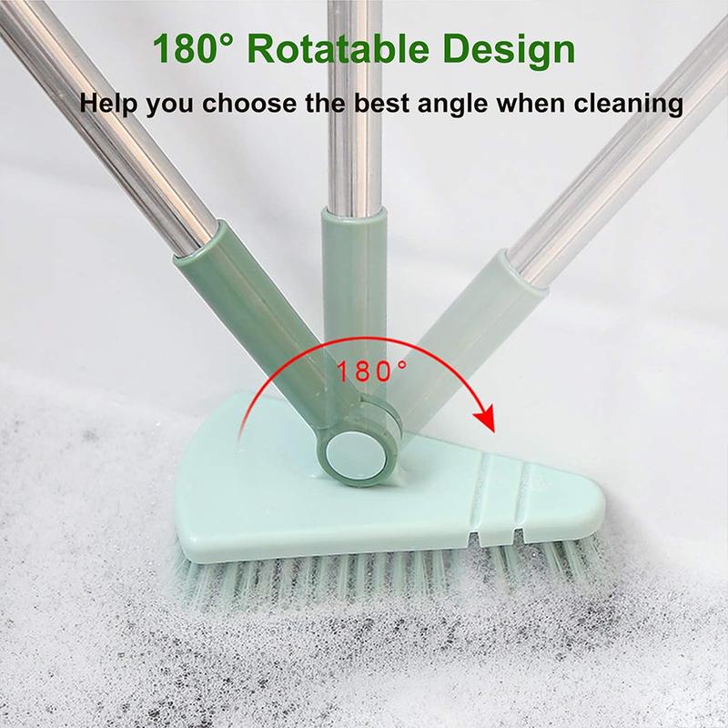Stiff Bristle Shower Brush, Removable Cleaning Brush with Long Handle, Home Essentials Professional Cleaning Tool for Bathroom & Kitchen & Balcony, Floor Cleaning Supplies 2024 Rug Cleaning, Summer Gift
