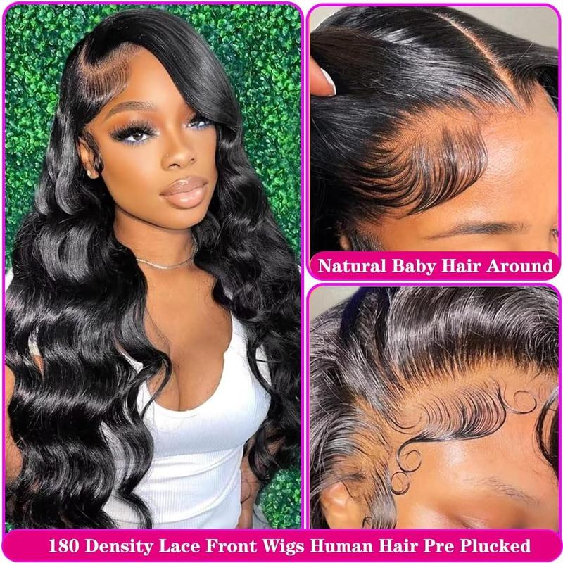 Body Wave 13x6 13x4 HD Lace Front Human Hair Wigs 180% density Pre plucked Lace Frontal Human Hair Wigs For Women With Baby Hair