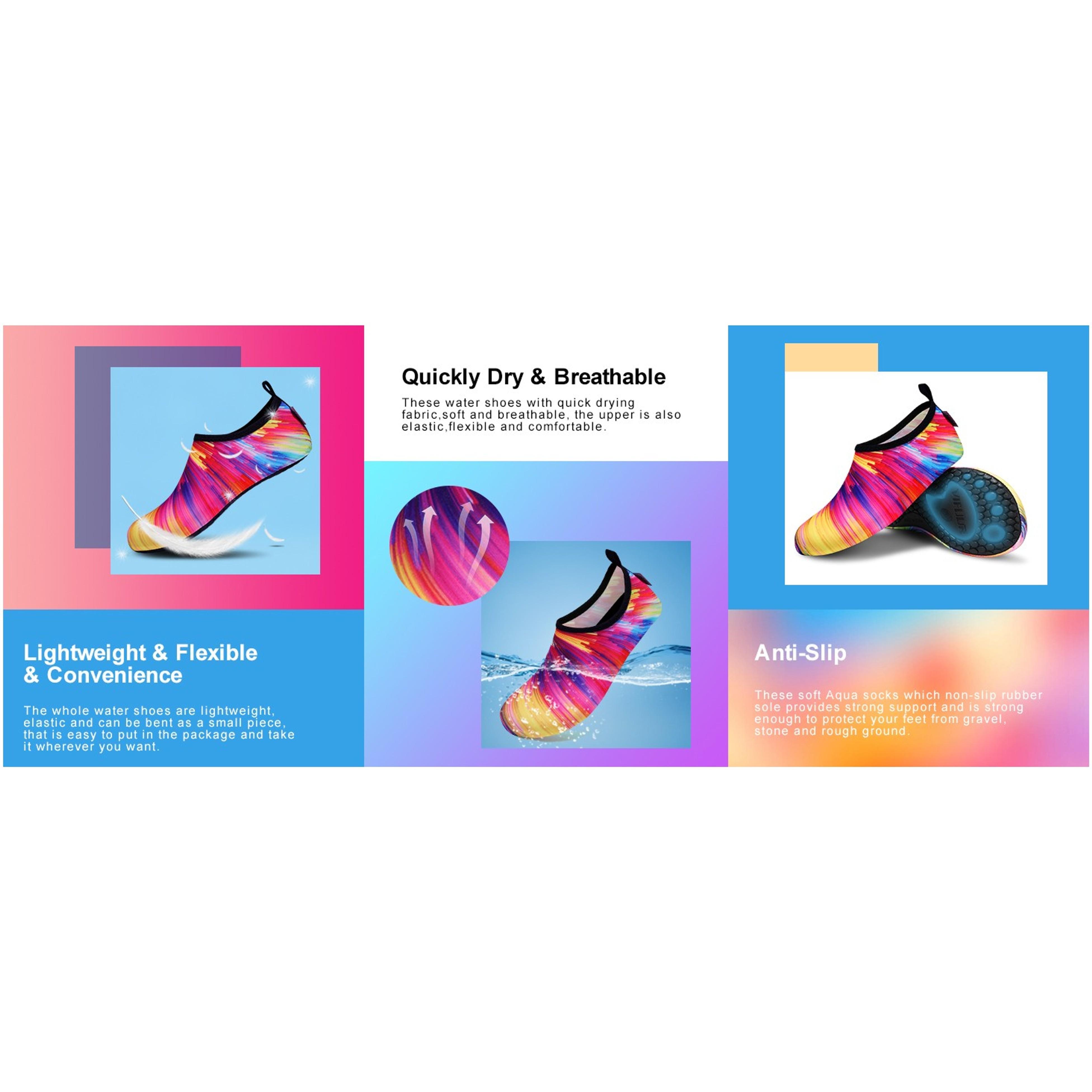Water Shoes for Men Women Barefoot Quick Dry Aqua Socks Slip On