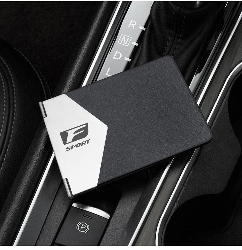 Car Driver License Wallet ID License Storage Bag Credit Card Holder For Lexus F-SPORT ES RX NX LS UX LM LX GX LC RZ IS CT GS RC HS SC TX LBX IS300 RX350 LS500 LX600 NX260 CT200
