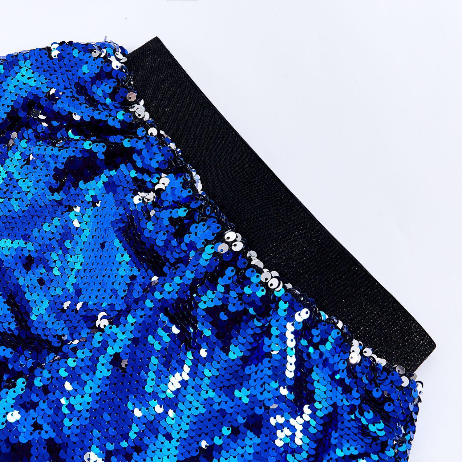 2026 New Reversible Sequin Shorts for Women,Versatile Elastic Waist Loose Fit Street Style Cool and Trendy Womens Sequined Short